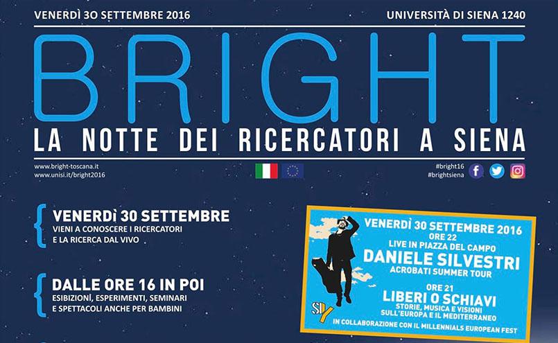 Bright. La notte dei ricercatori in Toscana